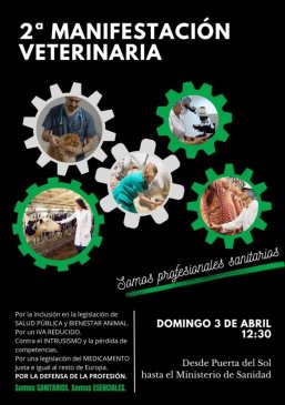 COLVET León se une a la II Manifestación Veterinaria nacional del 3 de abril para reclamar avances en la profesión