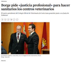 Boletín de medios (relevo en la Junta de Gobierno)